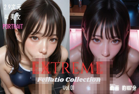 【ネタバレ】2.9次元AI美女 PORTRAIT EXTREME Fellatio Collection VOL.01 AI SEX 動画集｜d_741789