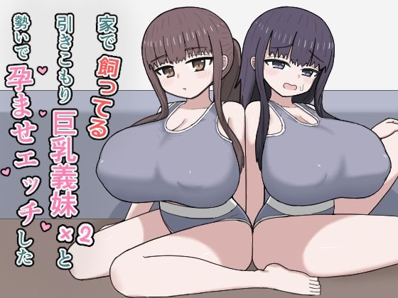 【ネタバレ】家で飼ってる引きこもり巨乳義妹×2と勢いで孕ませエッチした｜d_764771