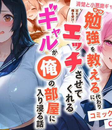 【ネタバレ】勉強を教える代わりにエッチをさせてくれるギャルが俺の部屋に入り浸る話 〜清楚と小悪魔ギャルの純愛編〜｜d_767680