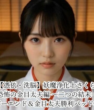 【ネタバレ】【憑依・洗脳】妖魔浄化士さくら 恐怖の金目太夫編 〜二つの結末〜 ハッピーエンド＆金目太夫勝利バッドエンド｜d_779716