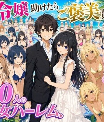 【ネタバレ】【4K動画】令嬢を助けたらご褒美を貰えた話 〜100人美少女ハーレム〜｜d_808071