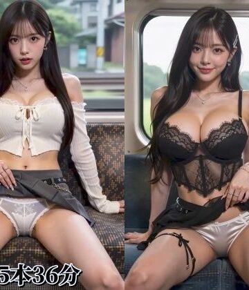 【ネタバレ】【動画】電車の対面に座った美女がパンツとオッパイを見せつけてくる動画集｜d_819366