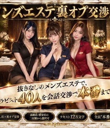 【ネタバレ】メンズエステ裏オプ交渉師〜抜きなしの店で、セラピスト40人を本番まで落とす〜｜d_822120