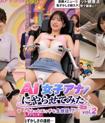 【ネタバレ】AI女子アナにやらせてみた 〜ちょっとエッチな生放送！？〜 vol.2｜d_823361