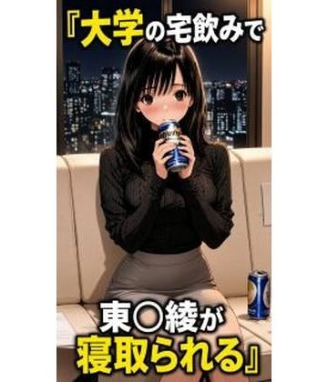 【ネタバレ】大学の宅飲みで東〇綾が寝取られる258枚｜d_828000